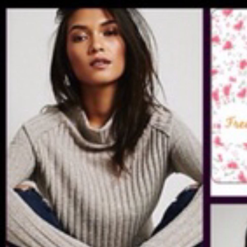 FREE PEOPLE MOCK TURTLENECK SWEATER NWOT